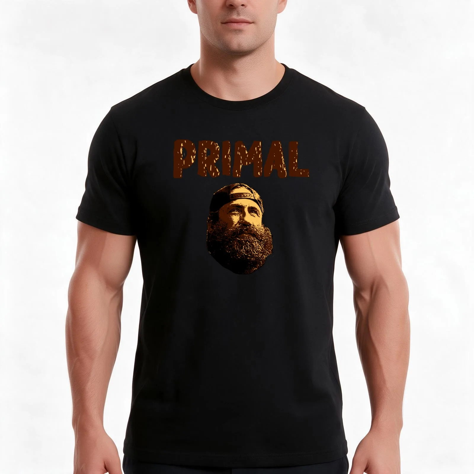 The Liver King Primal T-Shirt, Summer Casual Cotton Tee, Oversized Streetwear Tops, Vintage Graphic Print, Unisex Men Women