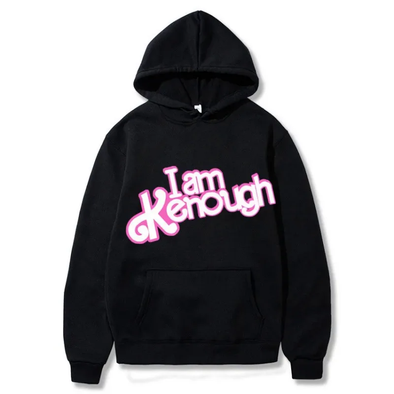 I Am Kenough Hoodies Men Fashion Graphic Print Sweatshirts Women Casual Harajuku Streetwear Hooded Pullover Sportwear Oversized