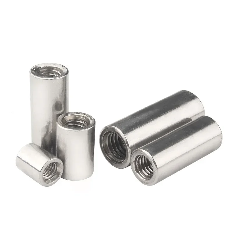 M3 M4 M5 M6 M8 M10 ~ M16 304 stal nierdzewna wydłużona okrągła kolumna łącznik nakrętka cylindryczna łącznik śrubowy