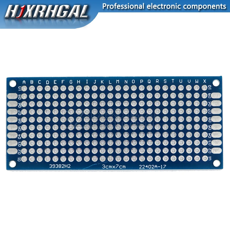 1pcs/lot PCB Double-Sided Protoboard Breadboard Universal Board 2*8cm 3*7cm 4*6cm 5*7cm 7*9cm Pitch 2.54mm Grenn Blue PCB Board