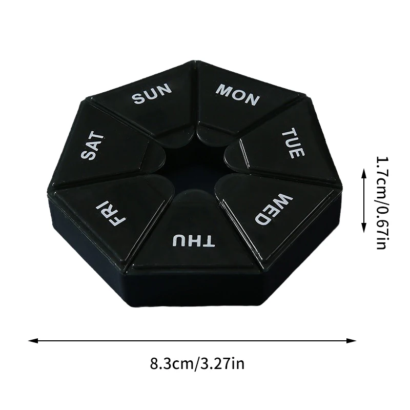 Контейнер для таблеток на 7 дней, еженедельный держатель для таблеток, портативный дорожный мини контейнер для таблеток, контейнер для таблеток, Домашний Органайзер для лекарств