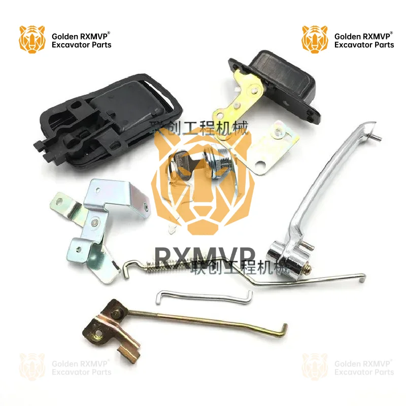 For Sumitomo Sh120 200 230 300 330a1/a2 Cab Door Lock Assembly Inner And Outer Handle Lock Cylinder Excavator Accessories