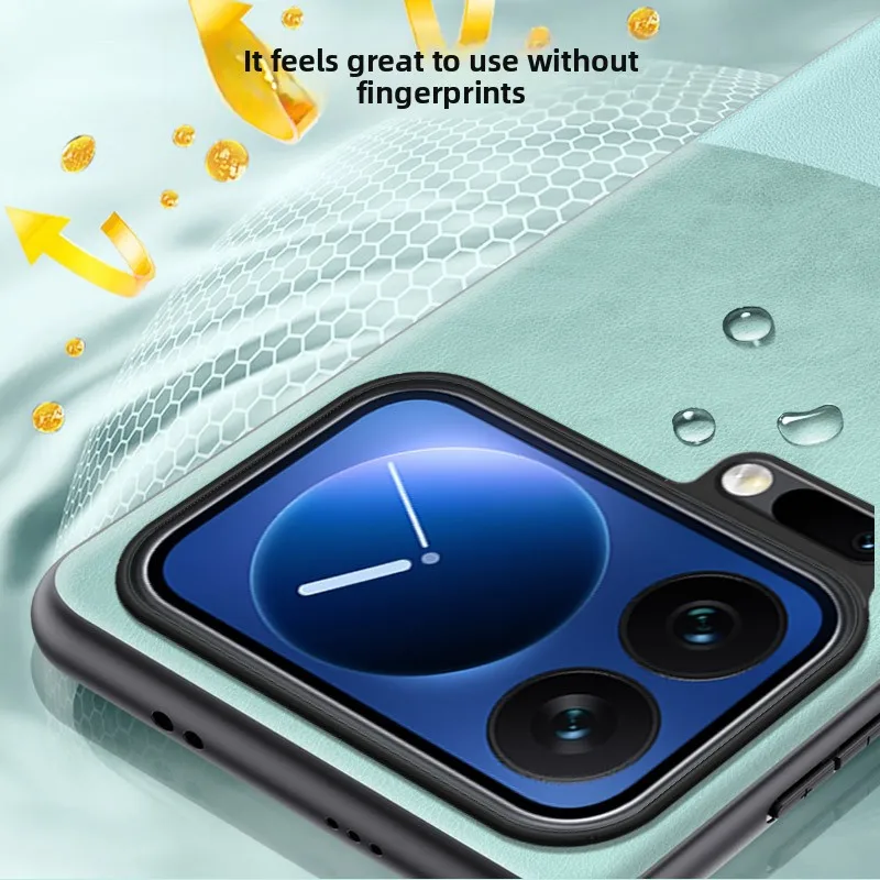 حافظة لهاتف Xiaomi MI 17 Pro Max رفيعة للغاية غير لامعة من الجلد بغطاء كامل مضاد للسقوط لهاتف Xiaomi 17 Pro مقاوم للصدمات Funda