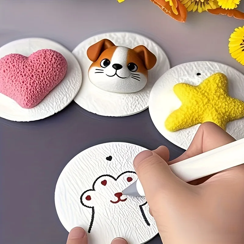 3D Magischer Schaumstoff-Textur-Malset DIY Zeichnen Kinder-Kunstbedarf Lernspielzeug Schwamm-Leinwand Bastelset für Kinderaktivitäten