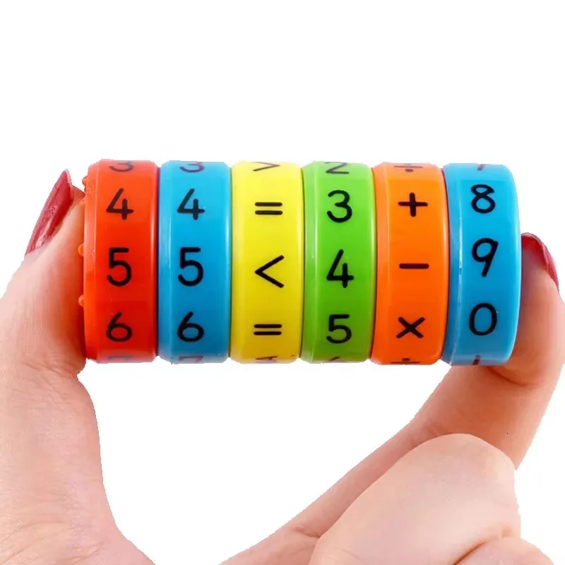 Magnetyczna zabawka do nauki matematyki dla dzieci Cyfry i symbole Cylinder Artykuły szkolne Montessori Juegos Educativos Para Niños