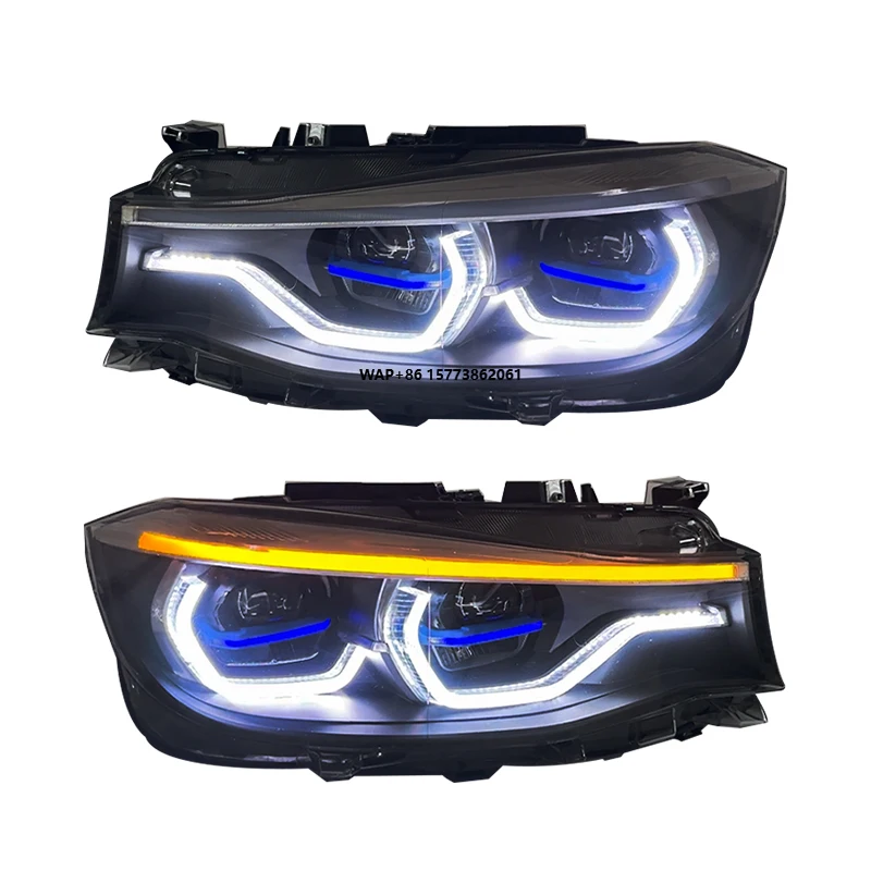 

2 Pieces for Plug and Play Car Accessories 3 Series GT F34 Headlights Head Light 2013-2020 Upgrade LED Head Lamp Light