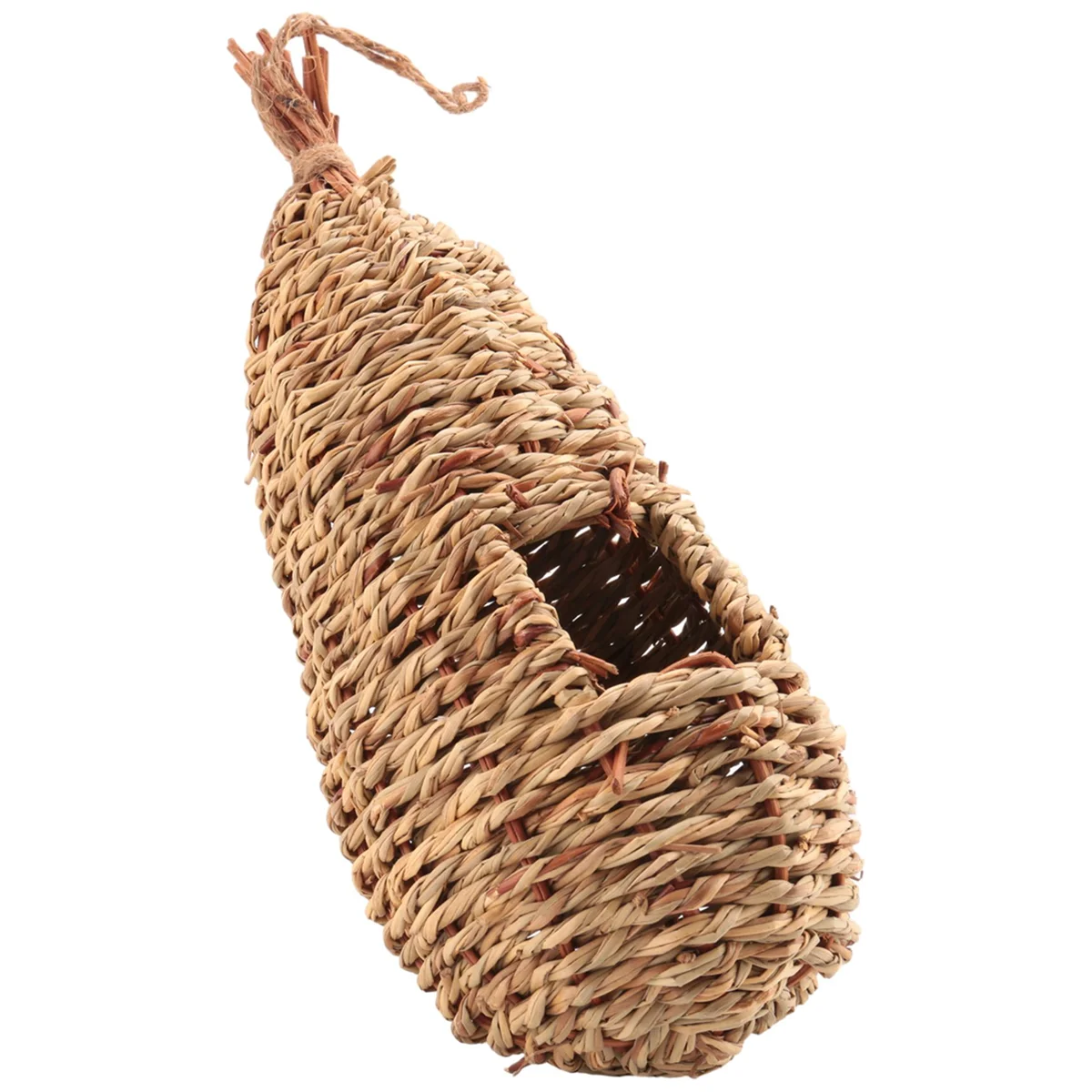 Garden Handing Birds Nest Box Breeding Swallows Nest Grass Hand Woven Birdhouses for Outdoors Hanging