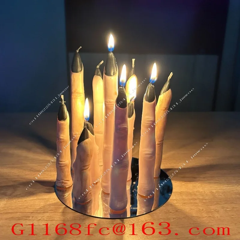 Horror Finger Candle Indoor Atmosphere Scene Decoration Props