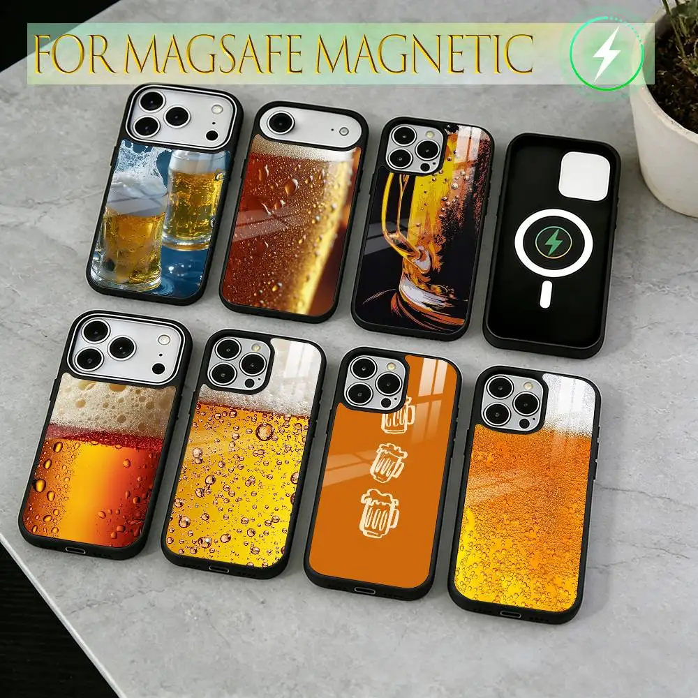 

beer Phone Case For iPhone17,16,15,14,13,12,11 Plus,Pro Magnetic For Magsafe Wireless Charging