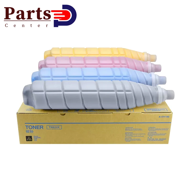 Тонер-картридж TN622 для Konica Minolta Bizhub PRESS C1085 C1100 C6085 C6100, 4 шт. Тонер-картридж TN622 для Konica Minolta Bizhub PRESS C1085 C1100 C6085 C6100, 4 шт.