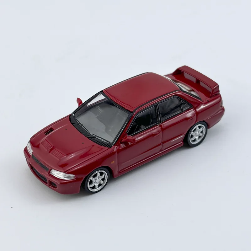 Asfalt Werkt 1/64 Mitsubishi Lancer Gsr Evolution Rood Legering Speelgoed Motorvoertuig Diecast Metalen Model Geschenken