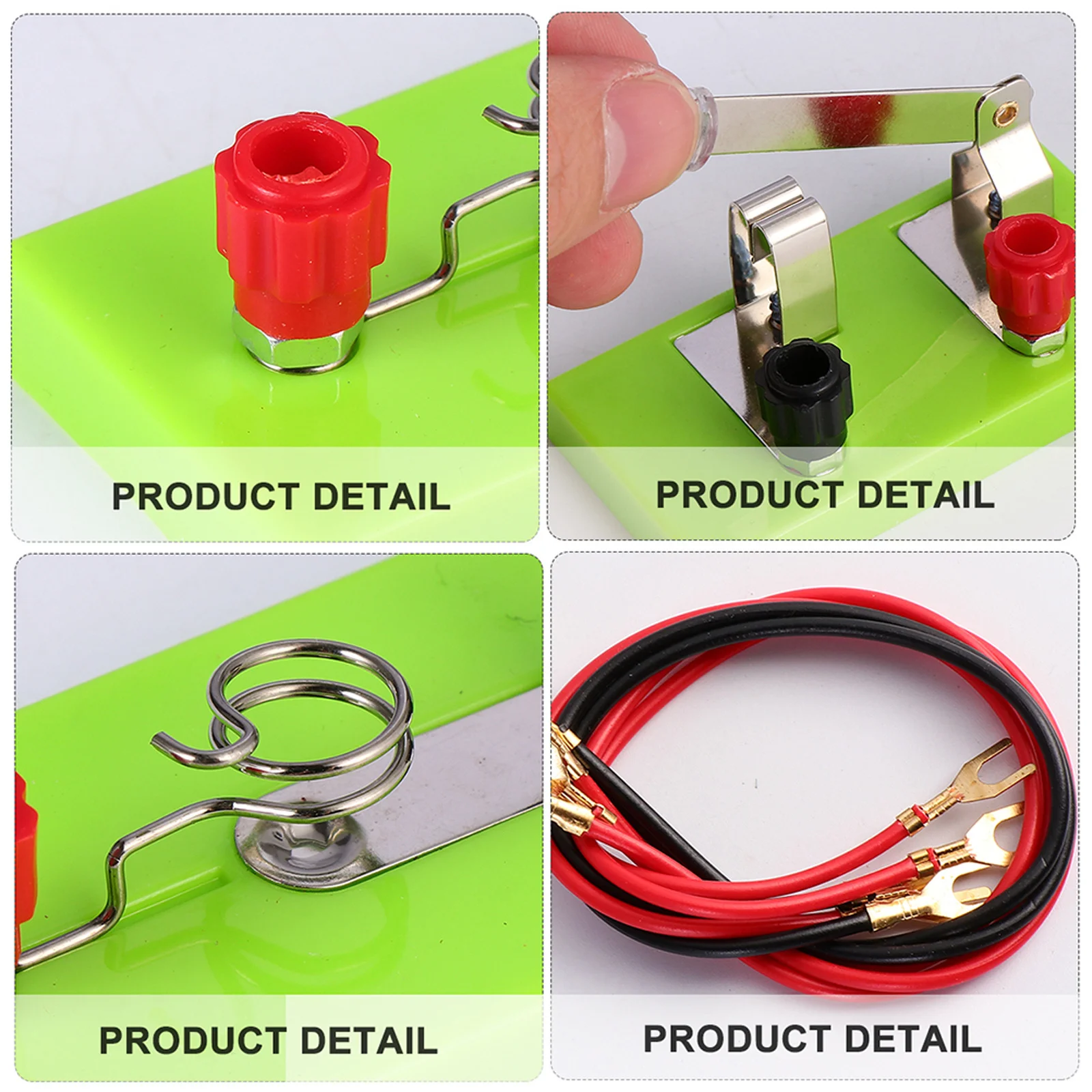 

1 Set Circuit Experiment Box Aa Holder For Science Projects Plastic Base Physics Laboratory Equipment Stem Tools