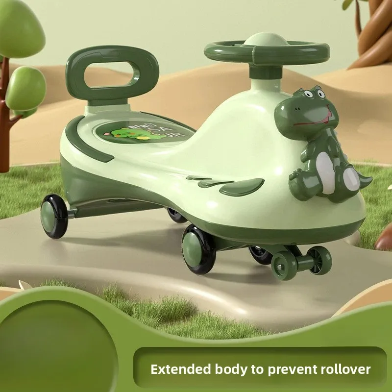 Toddler Twist Car Anti Rollover 360 Swivel Wheels Lights Music Adult Seat Toy Children's Wiggle Car Baby Toy Cars