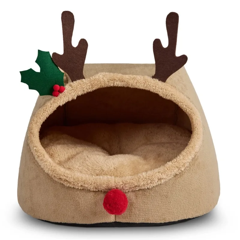 

Life Small Holiday Hideaway Dog Bed, Cat Bed, Reindeer