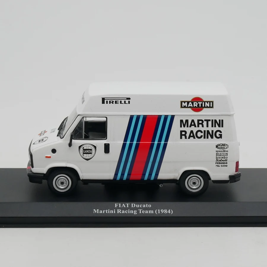 Diecast Ixo 1:43 Scale Fiat Ducato Van Martin Racing Team Alloy Car Model Collectible Toy Gift Souvenir Display Ornament
