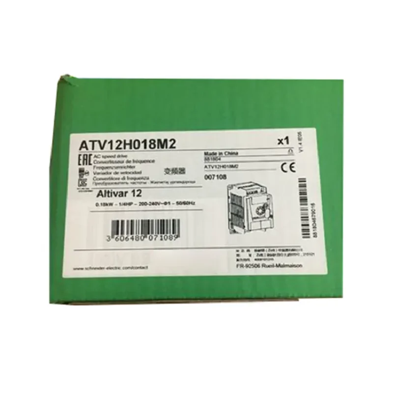 Imagem -06 - Original Schneider Telemecanique Vfd Velocidade Variável Unidade Atv12 Série Inversor Atv12h018 H037 H055 H075m2
