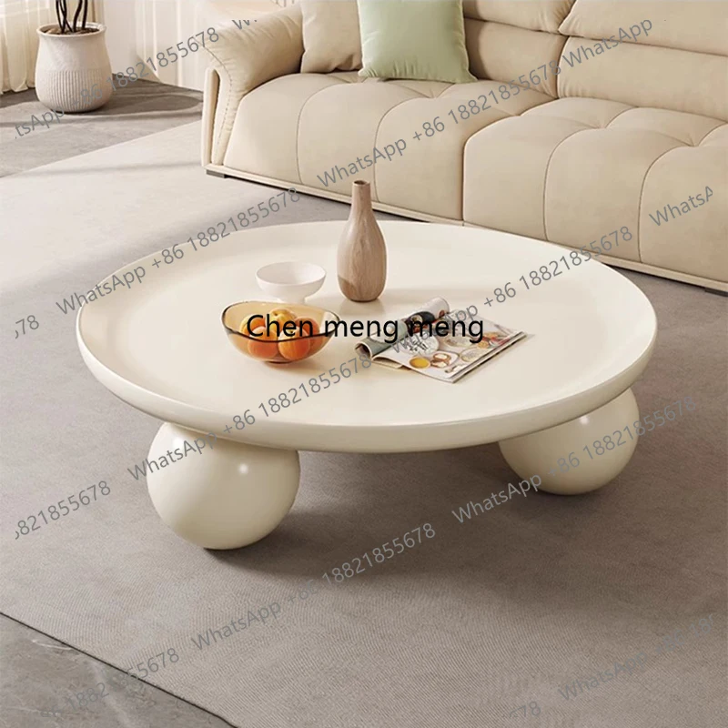 

k153 Unique Elegant Coffee Table Minimalist Glamour Cream Style Coffee Tables Modern Mesa De Centro Sala Living Room Furniture