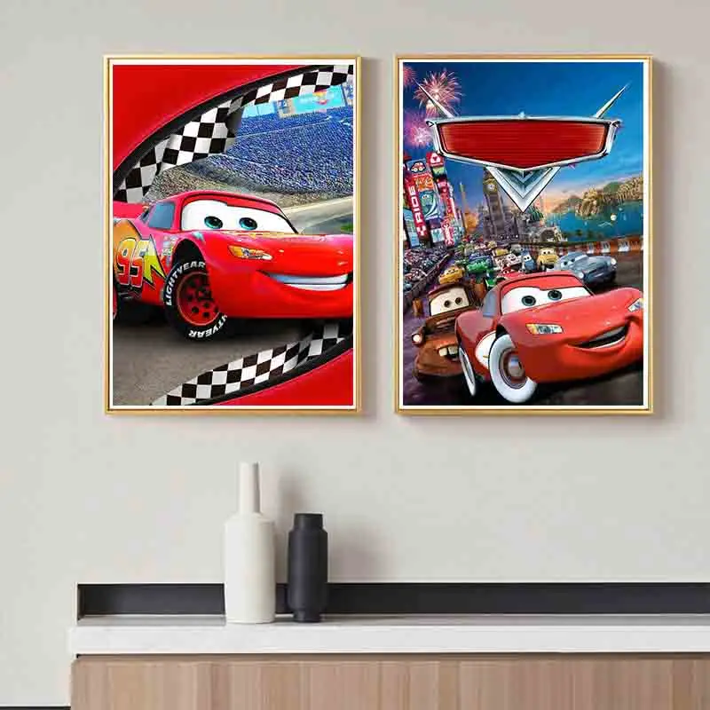 Disney Cars pittura diamante fai da te Cartoon Lightning Mcqueen personaggi d\'arte mosaico punto croce mosaico Kit decorazioni per la casa regalo