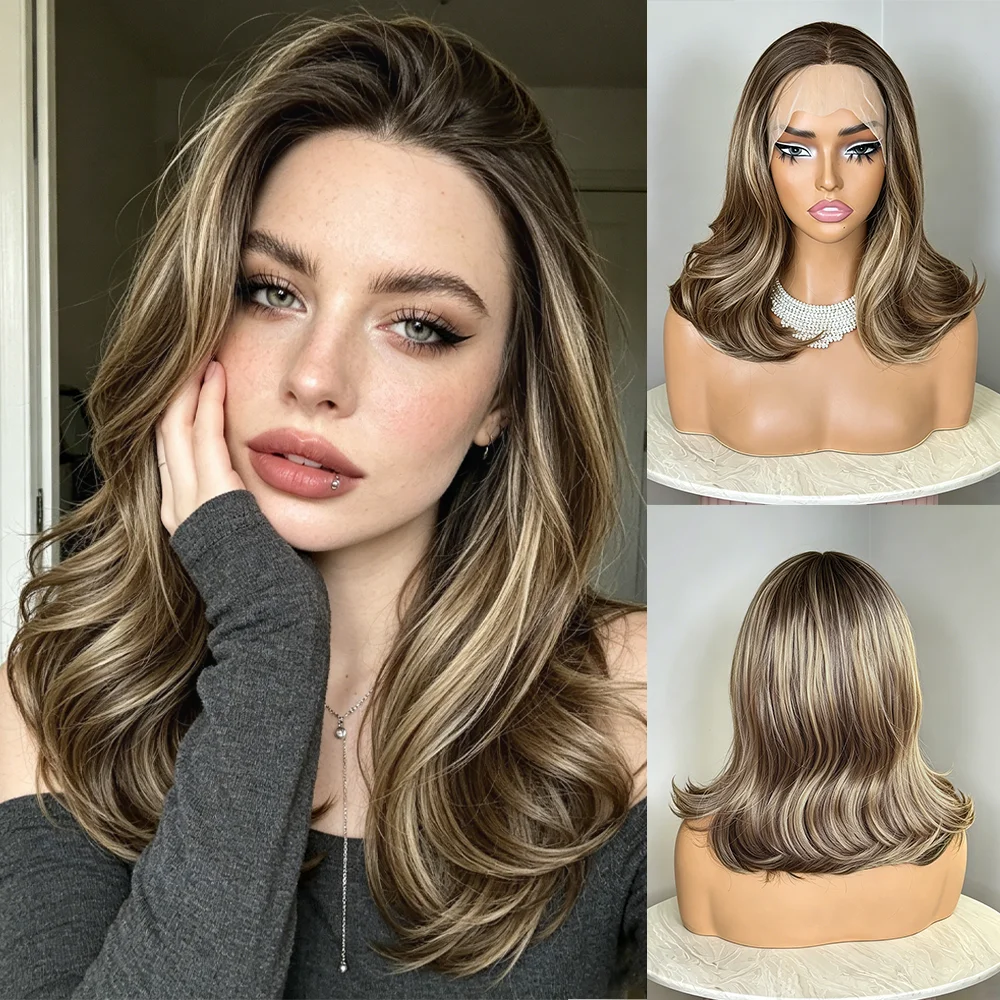 

Curly Bob Wig with Short Wavy Ash Brown Color Wigs for Women Bob Style Synthetic Heat Resistant Bob Wigs