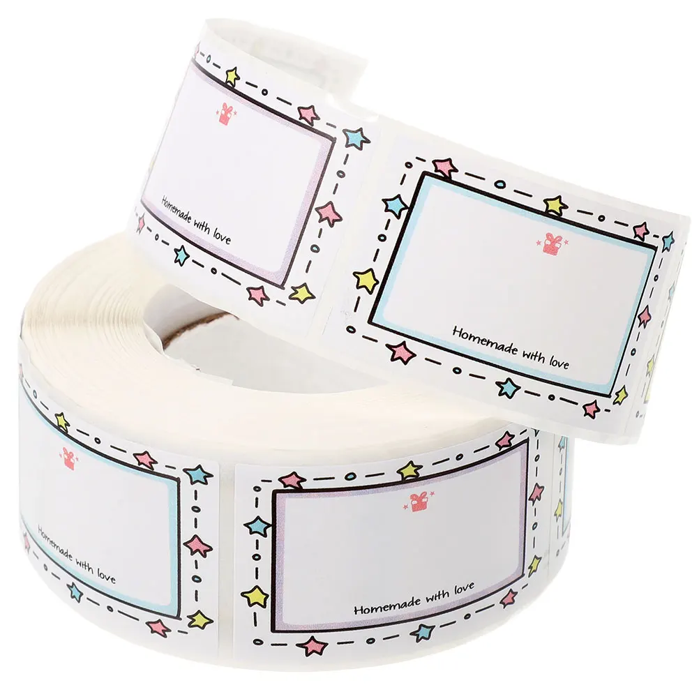 

Waterproof Sticker Cookie Stickers for Packaging Food Baking Label Containers Freezer Labels