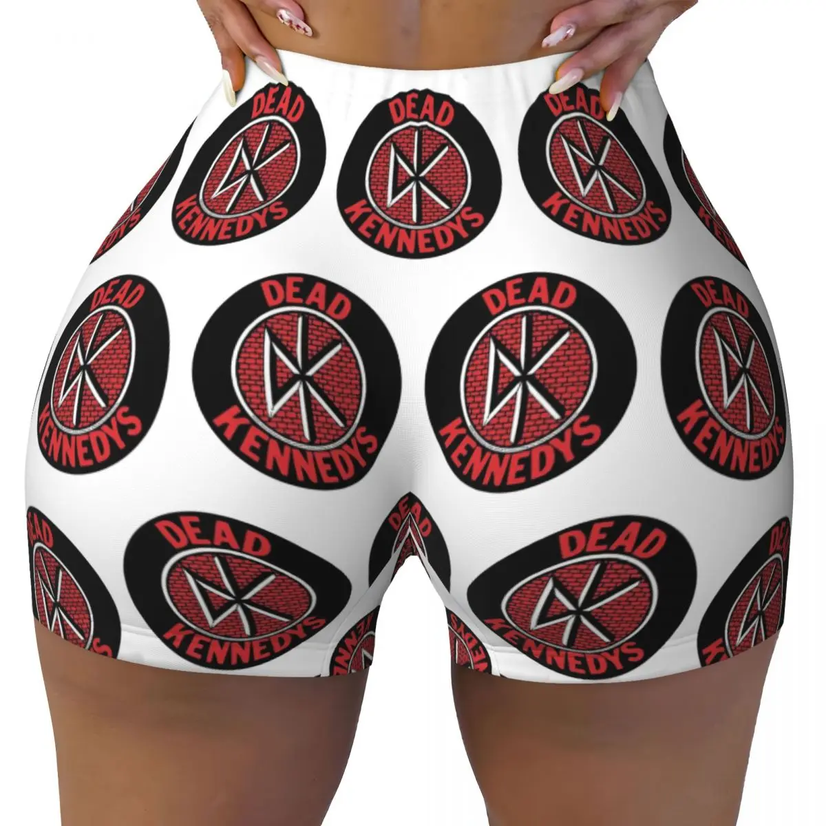 

Пользовательские шорты для йоги Dead Kennedys, женские шорты для тренировок в тренажерном зале, спортивные шорты для волейбола и байкера