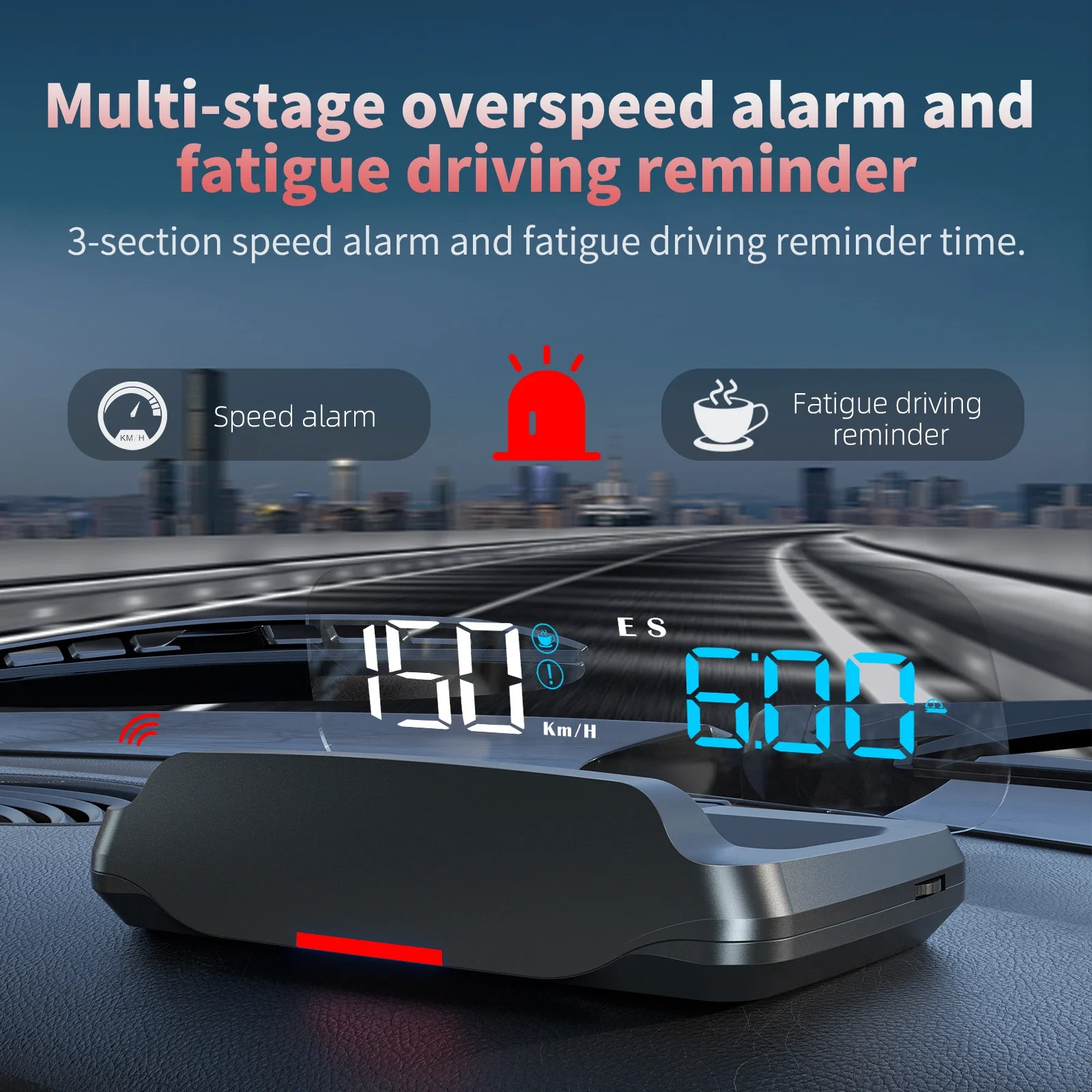 

Newest C7 Universal Car Mounted HUD Head Up Display Car Beidou Satellite GPS Speedometer Time Compass Speed Car Accessories