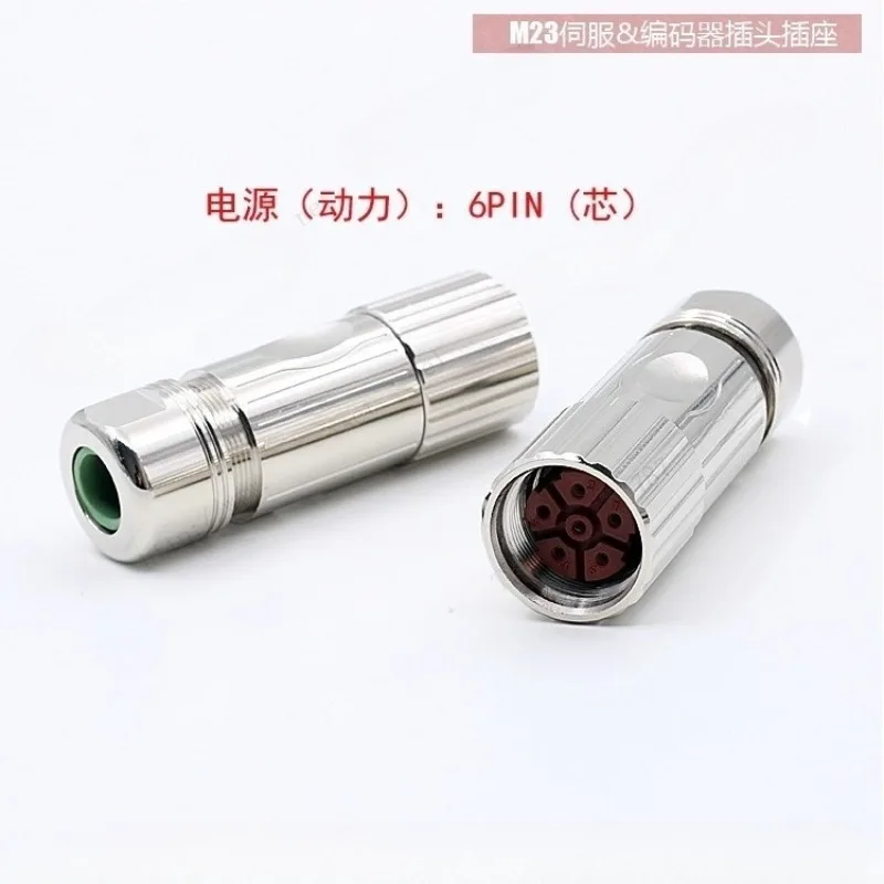 M23 Connectors 6, 8, 12, 17, 19 Pins Male and Female, Pinhole Servo Motor Encoder Socket Plug