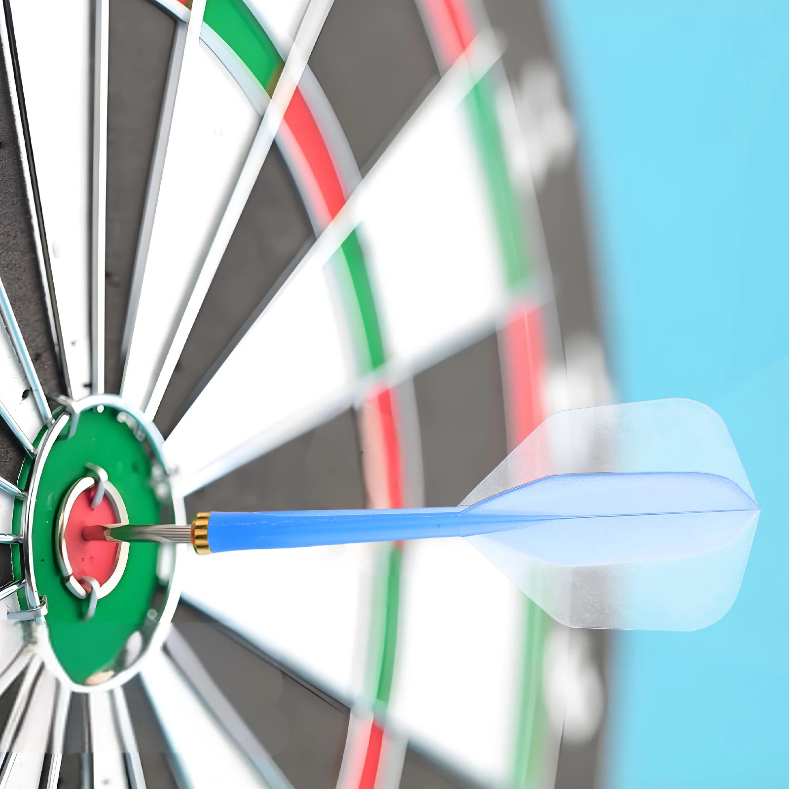 

4Pcs Transparent Fine Thread Dart Flights Plastic Increased Rigidity for Indoor Outdoor Tail Accessories