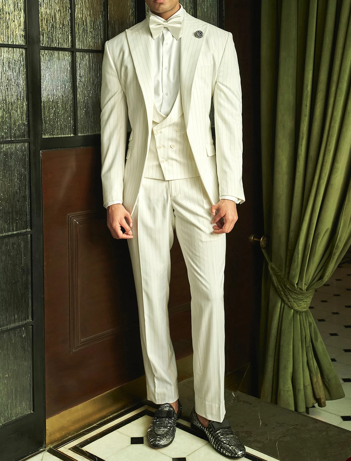 بدلات رجالية رسمية مخططة للزفا - مراجعة Men'S Formal Evening Wear وسعره
