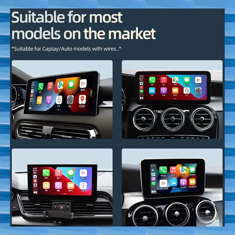 

AT53 Auto Direct Plug-In Wired To Wireless Carplay Android Auto Box Car Two-In-One MINI Carplay Box Plug And Play