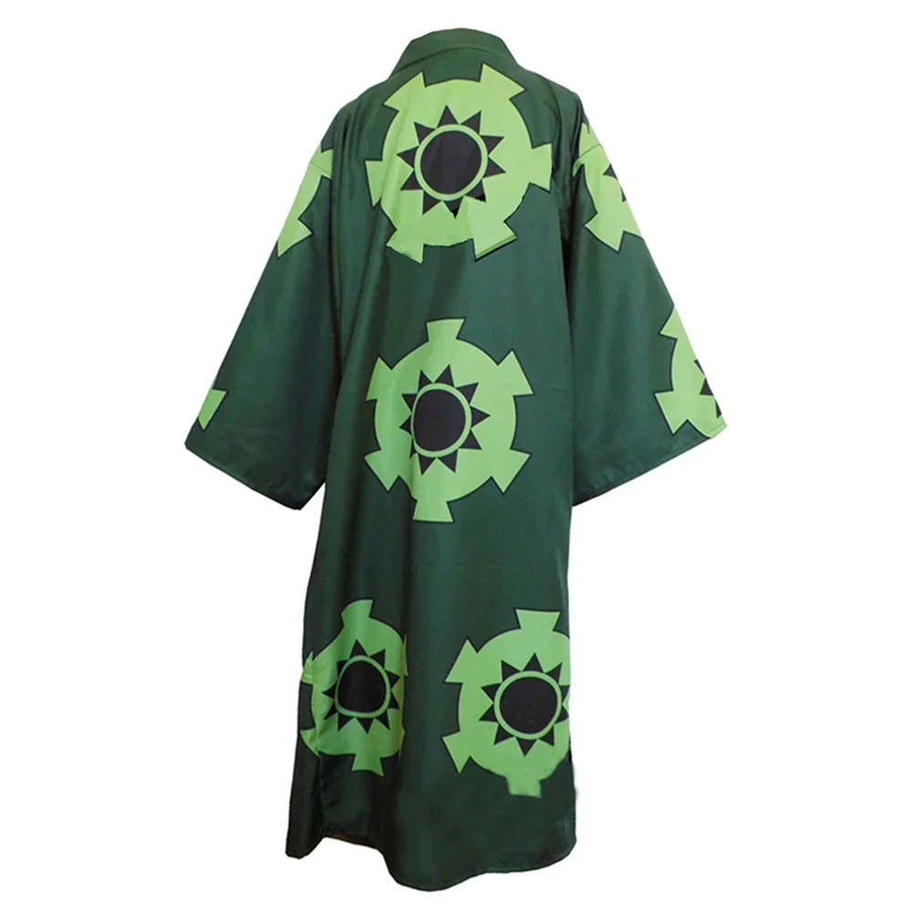 

Anime Roronoa Zoro Cospaly Cloak Long Print Robe Coat Adult Halloween Carnival Suit