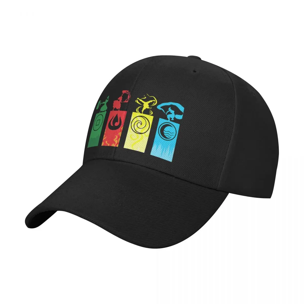 Avatar the Last Airbender Element Symbols Baseball Cap Kids Hat beach hat sun caps Big Size Hat Men Women's