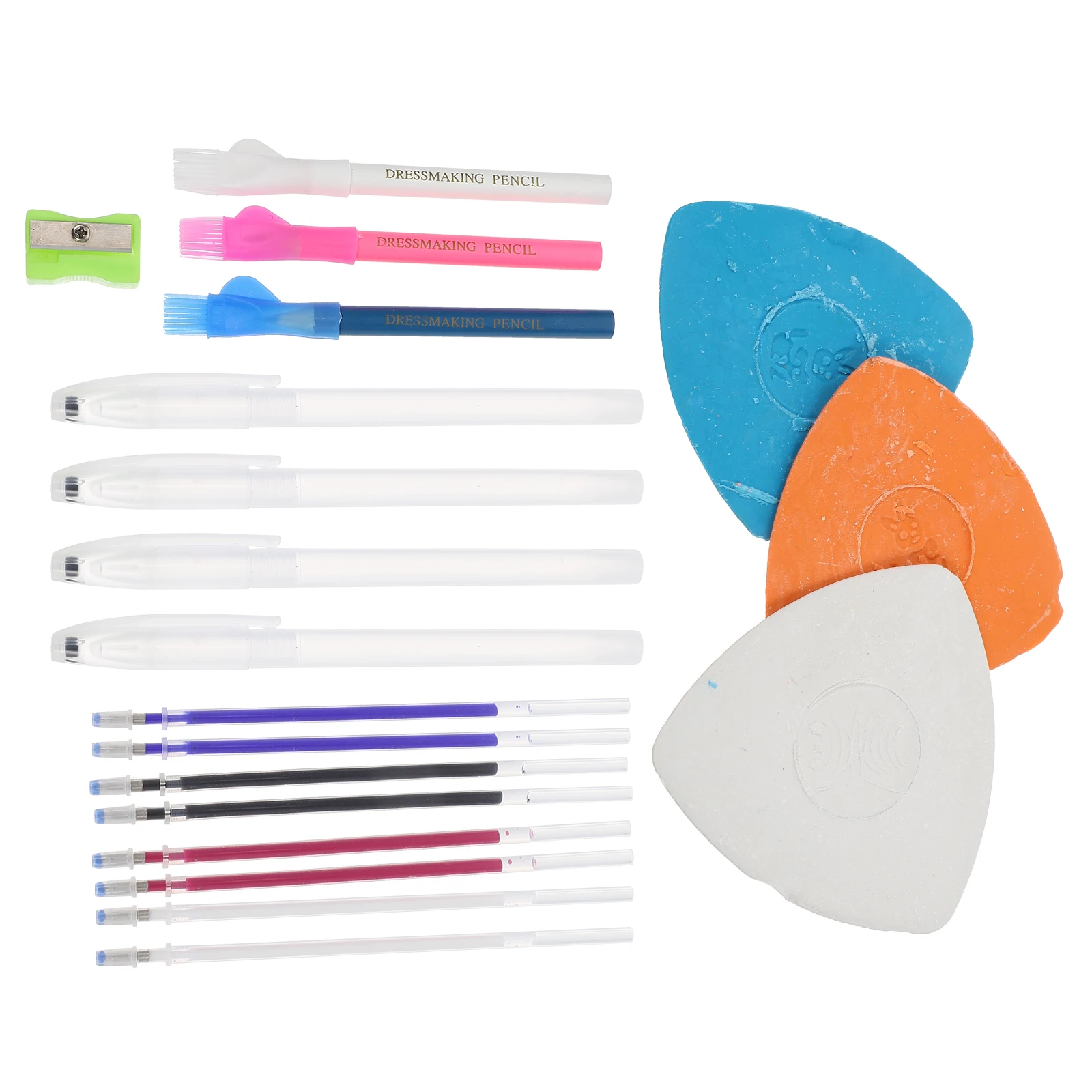 

1 set Professional Tailors Chalk Set Sewing Chalk Fabric Marker Pen Dressmaker Tailor Sewing Accessories Disappearing Mark Pen