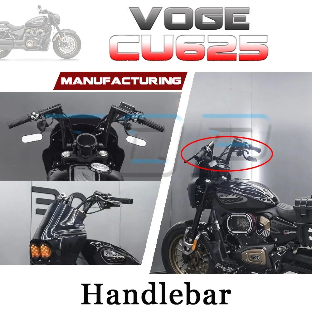 

Удобный руль переменного диаметра с углом наклона VOGE CU625 высокий руль cu625 625CU 625cu