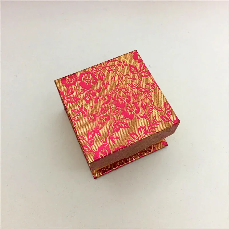 JinYi Huang Luxury Jewelry Packaging Box Red Gold Flower Reversible Headpiece Gift Box Storage Box For Baby Food China Mainland