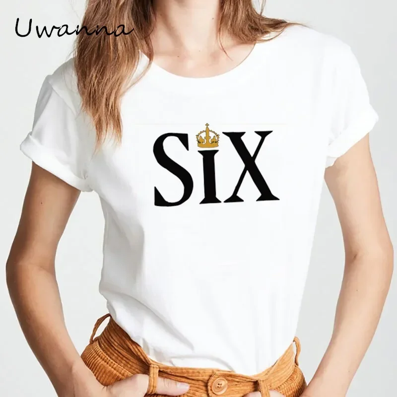 Women T-shirts Fashion six the musical casual ladies shirts Printed Graphic T Shirts Summer Tops women clothing 2021 drop ship