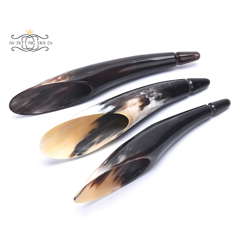 1Pc Natural Buffalo Horn Guasha Board SPA Scraping Plate Gua Sha Massage Tool Scraping Board Health Care