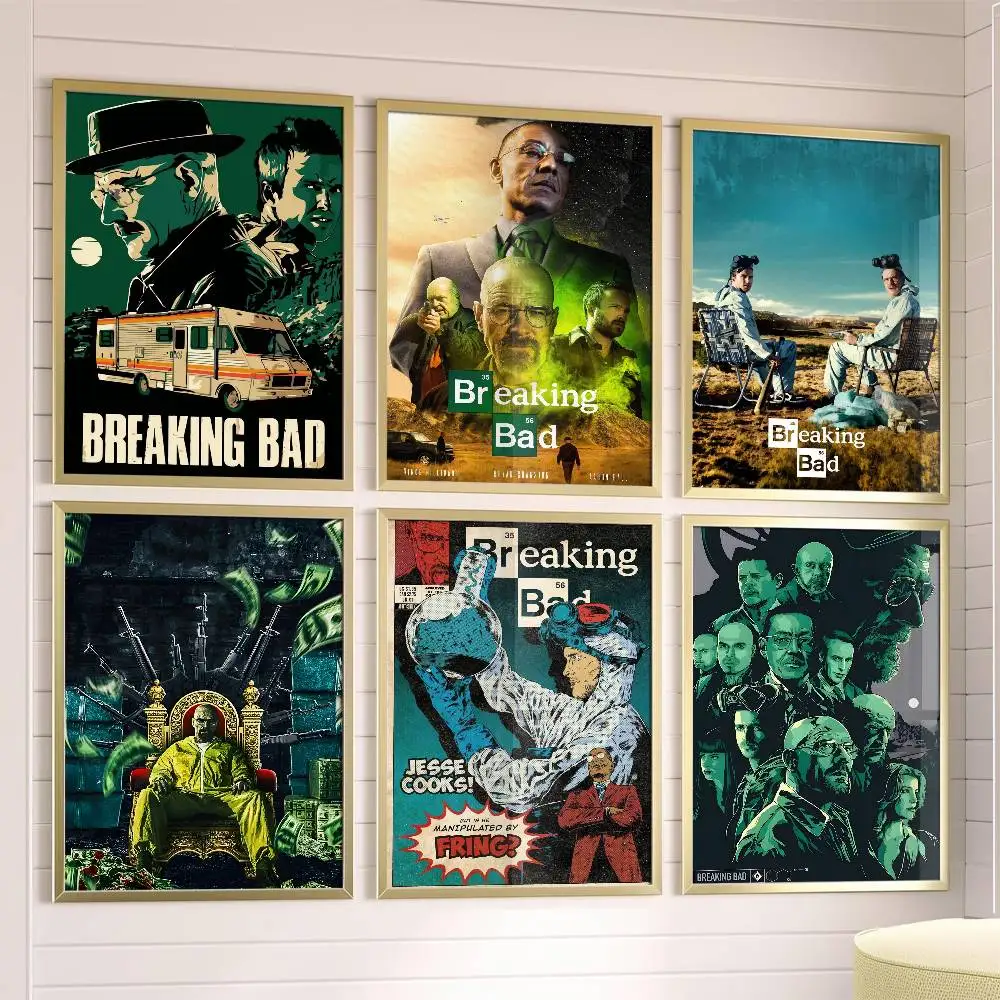 

B-Breakings Bad TV Show Poster Posters,waterproof Paper Stickers,coffee Shops,bar Living Rooms