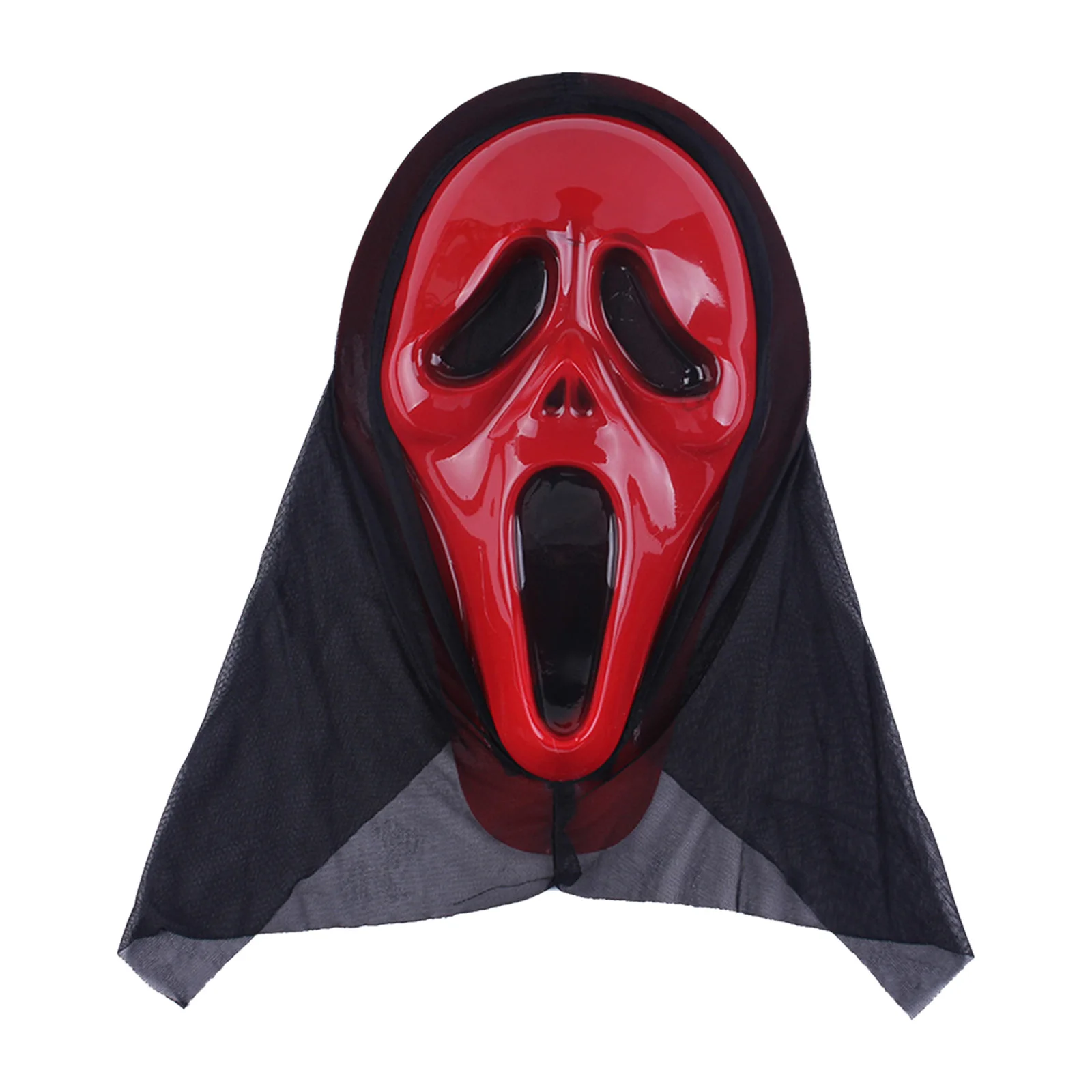 

1Pc Adults Kids Scary Ghost Mask with Shroud Costume Accessory Party Props Supply for Masquerade Cosplay Carnival Halloween