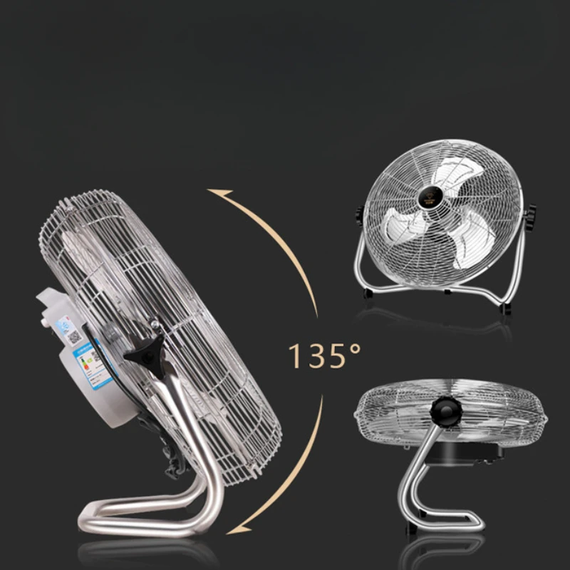 Энергосберегающий напольный вентилятор с алюминиевыми лопастями и 90 шт. ° -180 °   Бесшумная защита от перегрева двигателя с автоматическим вращением для коммерческого использования в помещении