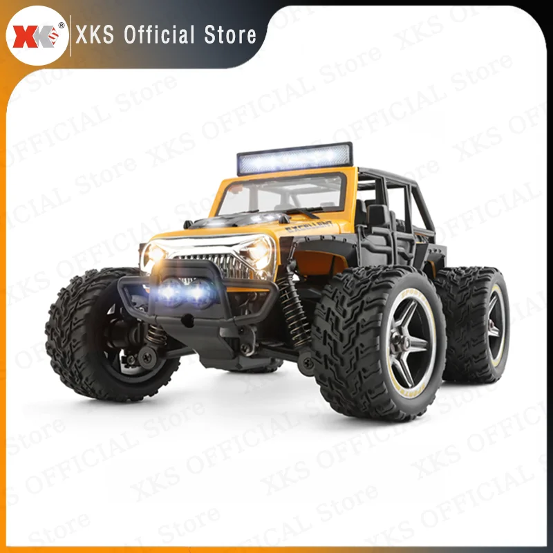 Wltoys XKS 22201 RC Car 1/22 2WD modele pojazdów Propotional 2.4G sterowanie Withe W/Light Off-Road Climb zdalnie sterowana ciężarówka zabawka dla