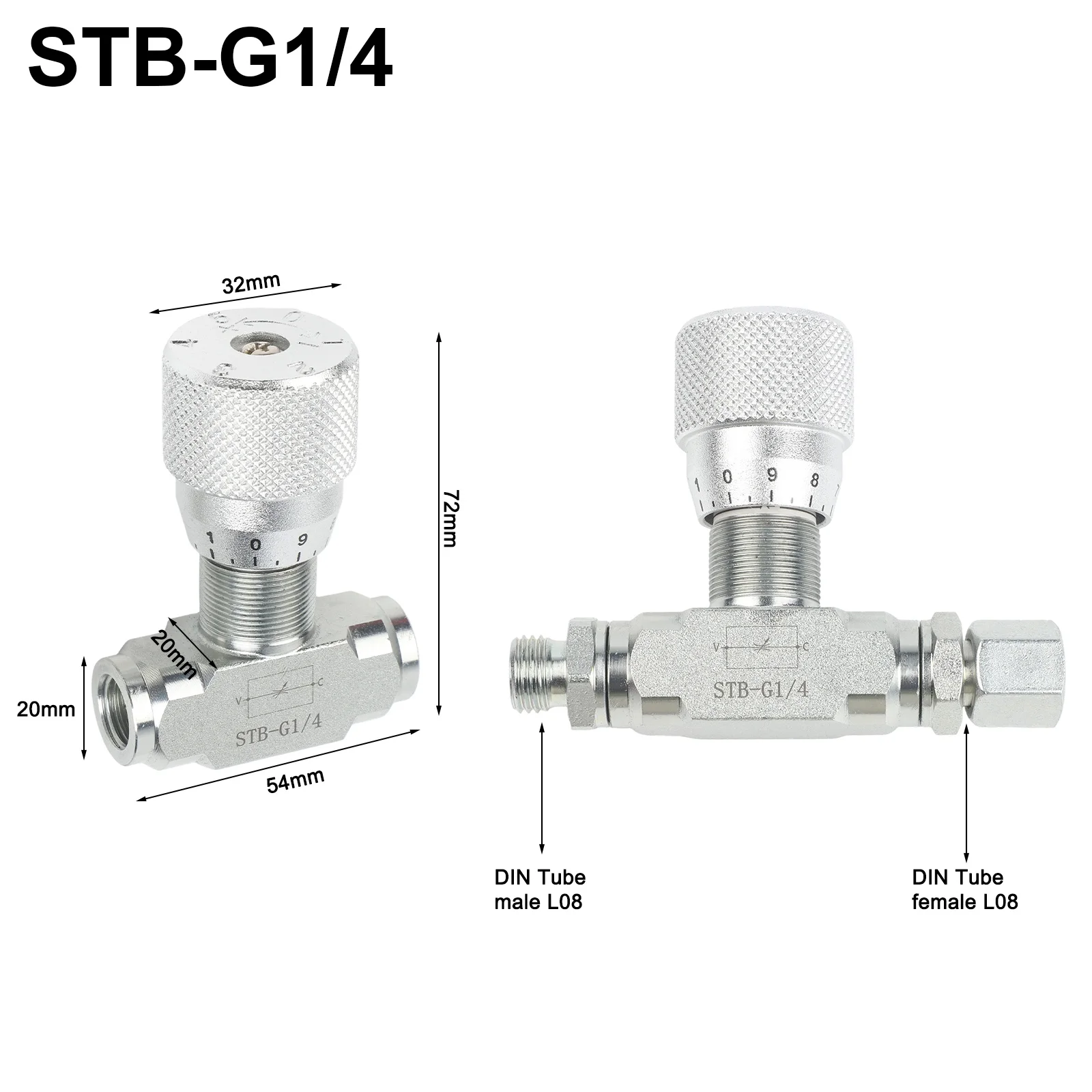 

Регулирующий клапан (дроссель) для гидравлических систем, рабочая температура от -20°C до 90°C, пружинный, 7.25 фунтов на кв. дюйм, для пневматики