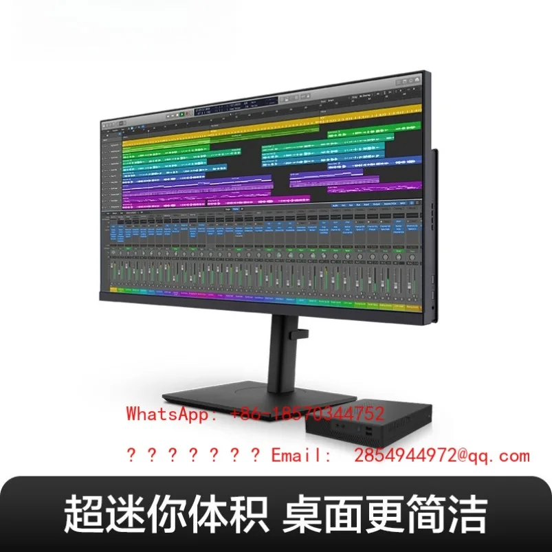 K4 Ultra-thin Mini ITX Chassis Half Height Full Height 17 * 17cm Main Board DIY Desktop Small Host