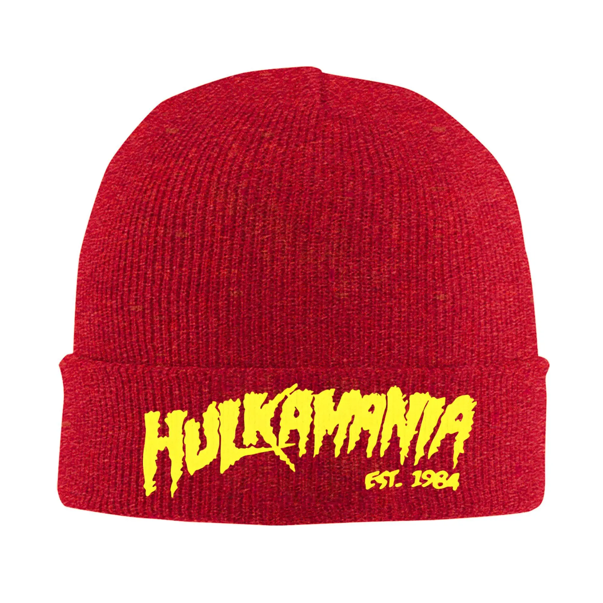 

Hulk Hogan Knitted Caps Women's Men's Beanie Winter Hat Acrylic Crochet Melon Cap