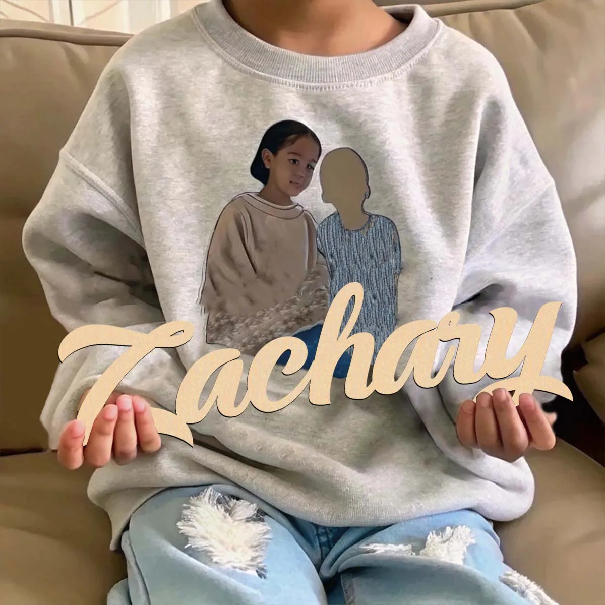 1 Stück Heimdekoration Zachary Beispiel Anpassbarer Name Holztafel Lasergeschnittenes Schild Holzdekor Türbehang Dekor