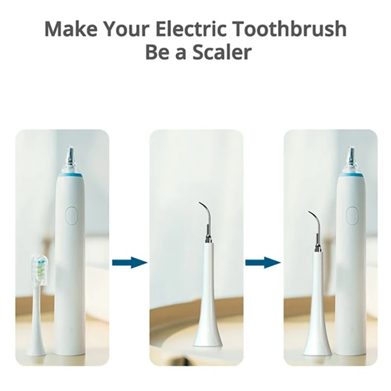 Ultrasonic Scaler Tips Handpiece Fit for Xiaomi Soocas Electric Toothbrush Remove Dental Calculus Plaque Tooth Stain