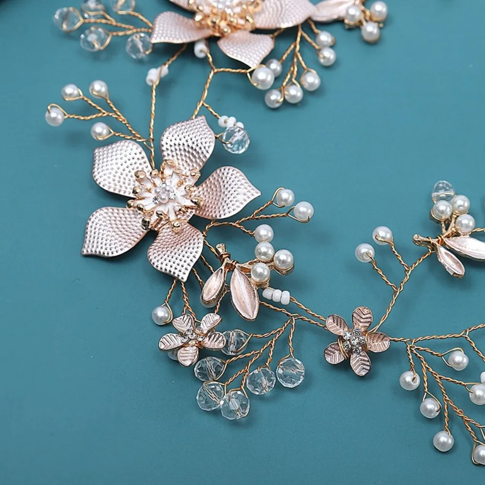 

Цветочная свадебная ободка-тюрбан с кристаллами и стразами/жемчугом, корона для невесты, роскошный головной убор, тиара с кристаллами