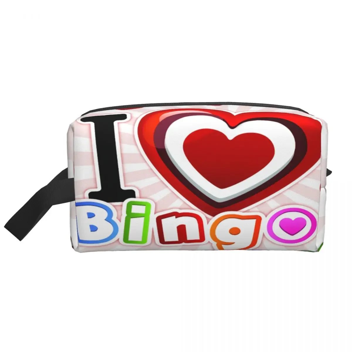 

Дорожная косметичка I Love Bingo на заказ, женский органайзер для туалетных принадлежностей для макияжа, женский комплект для хранения красоты Dopp