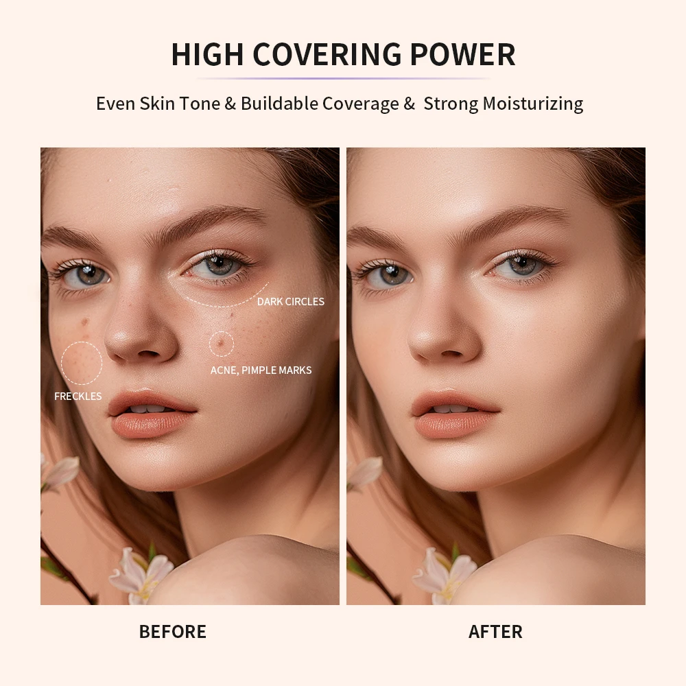 Strong Coverage Tinted Hydrator Make-up For Women Even Skin Tone Semi-matte Finish Natural Moisturizes The Skin Healthy Cosmetic