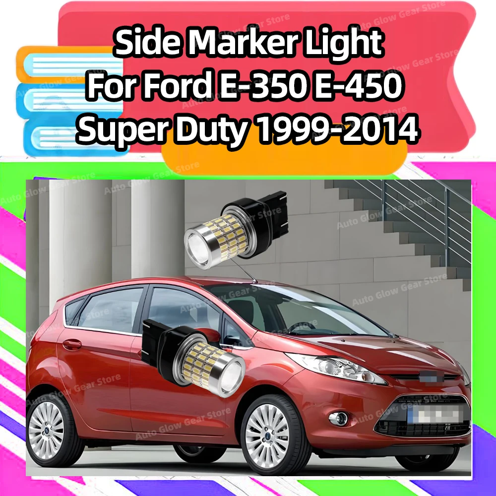 

2x 6000K Rear Side Marker Light 3157 T25 LED Bulbs For Ford E-350 E-450 Super Duty 1999-2014 E350 Econoline Club Wagon 1992-2002
